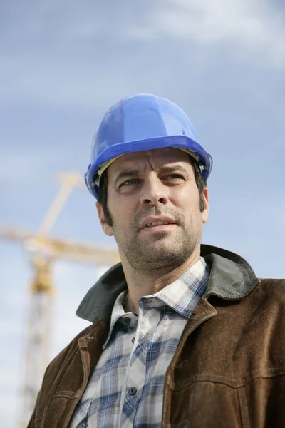 Construction site foreman — Stock Photo, Image