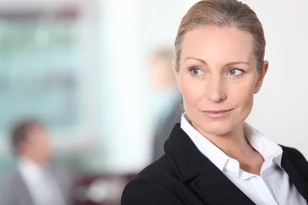 Pensive woman looking away — Stock Photo, Image