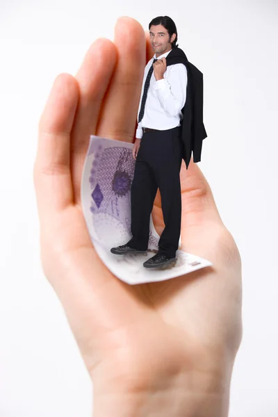 Handful Of Money — Stock Photo, Image