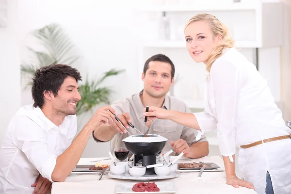 Friends at table — Stock Photo, Image