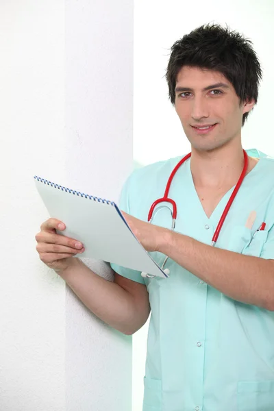 Gráfico da enfermeira masculina — Fotografia de Stock
