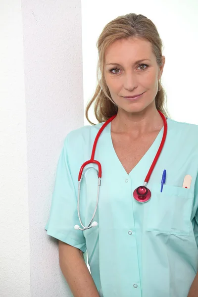 Retrato de uma enfermeira — Fotografia de Stock
