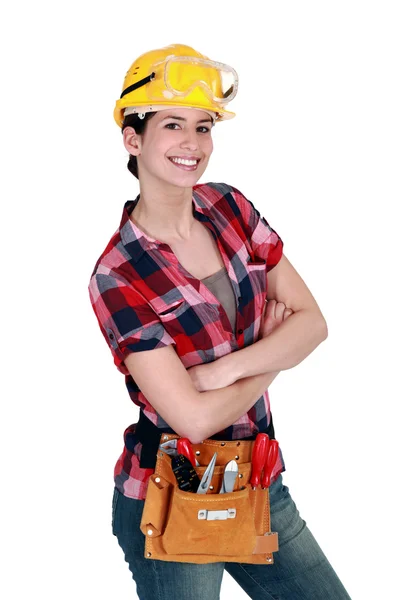 Ženské carpenter — Stock fotografie
