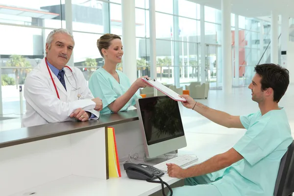 Empfangsbereich für Krankenhäuser — Stockfoto