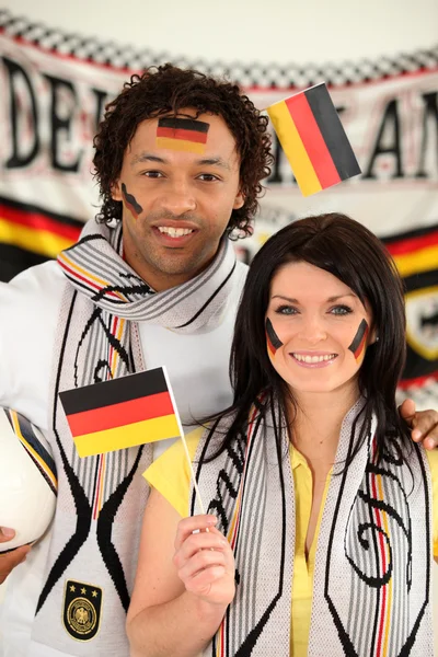 Tifosi di calcio tedeschi — Foto Stock