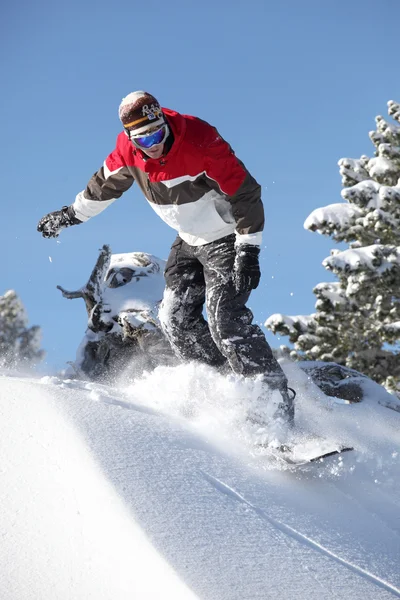 Snowboarder masculino — Foto de Stock