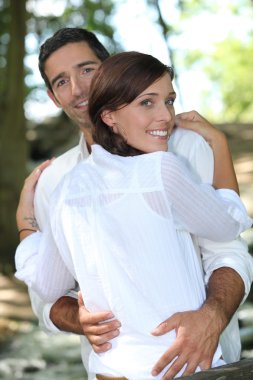 Couple hug clipart