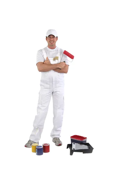 A house painter — Stock Photo, Image