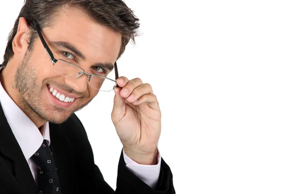 Hombre de negocios en gafas — Foto de Stock