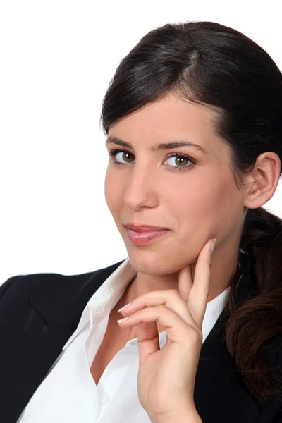 Portret młodej bizneswoman — Zdjęcie stockowe