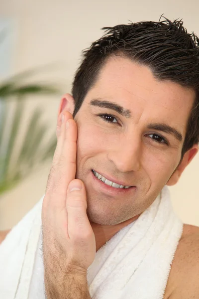 Male pampering in a spa — Stock Photo, Image
