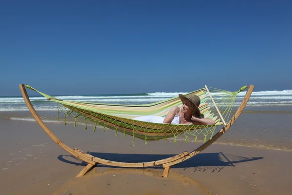 Lazing on hammock — Stock Photo, Image