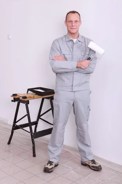 stock image An onsite painter.