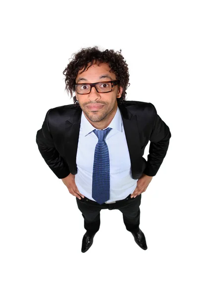 Businessman in square glasses — Stock Photo, Image