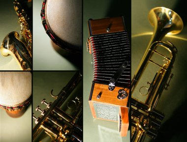 Instrument mosaic clipart