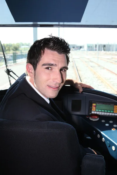 Condutor de comboio — Fotografia de Stock