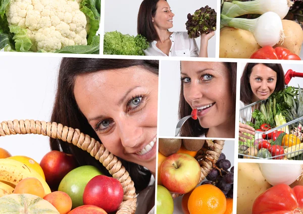 Montaje de alimentación saludable —  Fotos de Stock
