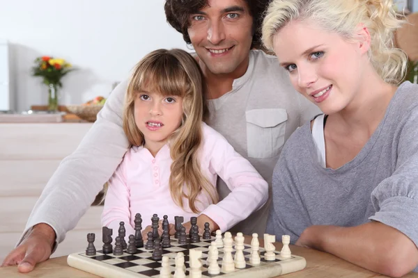 チェス家族 — ストック写真