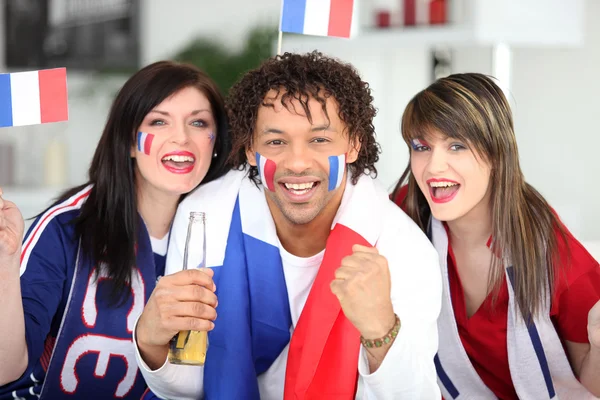 Apoio ao futebol francês — Fotografia de Stock