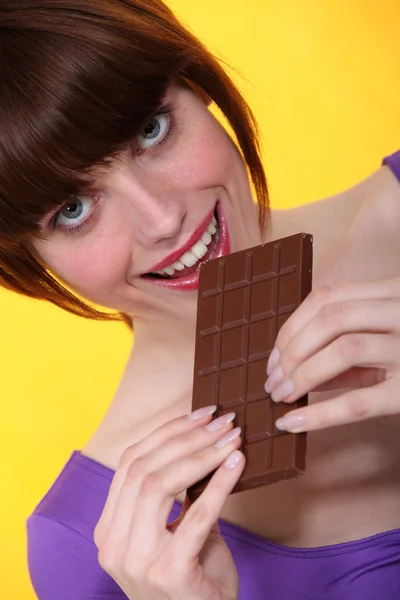 Jag älskar choklad. — Stockfoto