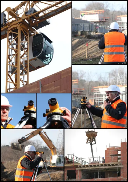 Construction themed collage — Stock Photo, Image