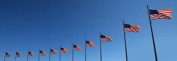 stock image Flags in a row