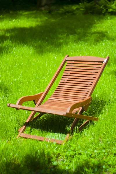 stock image Chaise longue in the grass