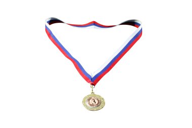 bir kurdele ile Üçüncülük Madalyası