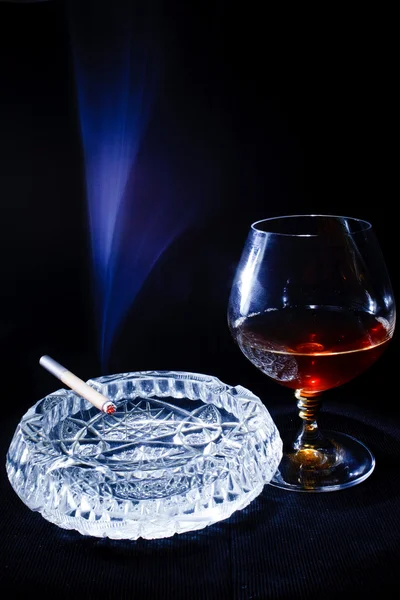 Cognac en cigar8 — Stockfoto