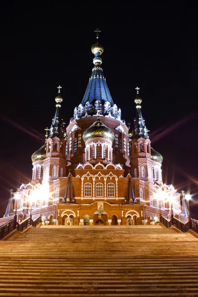 Catedral de São Miguel em Izhevsk, U Fotografias De Stock Royalty-Free