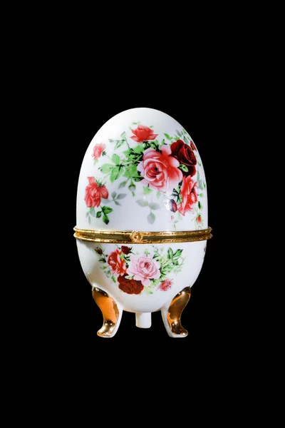 Yumurta şeklinde mücevher kutusu — Stok fotoğraf