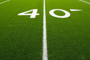 American Football Field Forty Yard Line clipart
