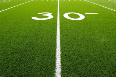 American Football Field Thirty Yard Line clipart
