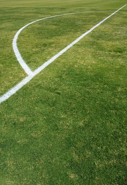Лінії футбольного поля — стокове фото