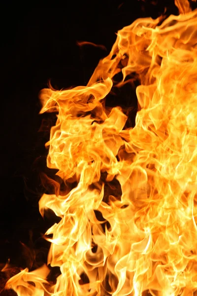 Detalhe do fogo ou da chama — Fotografia de Stock