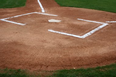 Baseball Field at Home Plate clipart