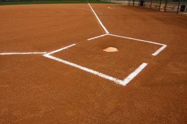 Baseball Field Home Plate clipart