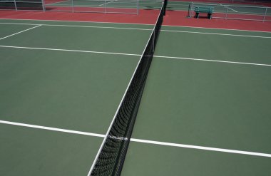 Tenis Kortu çizgileri ve net