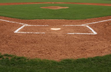 Baseball Field at Home Plate clipart