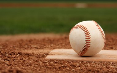 Baseball on the Ptichers Mound clipart