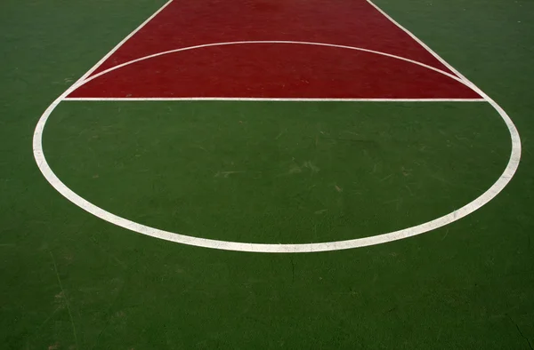 Outdoor Basketball Court Lines — Stock Photo, Image