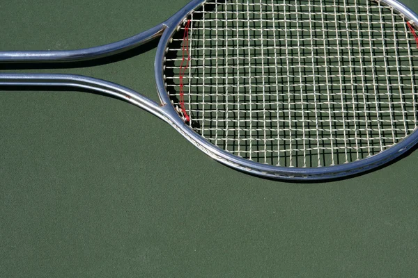 Raqueta de tenis con espacio para copiar — Foto de Stock
