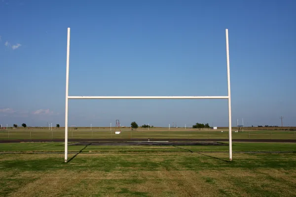 Campo de fútbol Objetivo Puestos — Foto de Stock