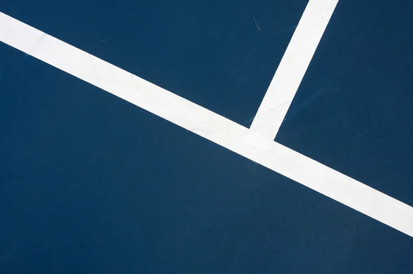 現代青テニス裁判所ラインの背景 — ストック写真