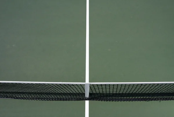 Lignes de court de tennis et filet — Photo