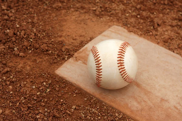 Baseball on Pitchers Mound — Stock Photo, Image