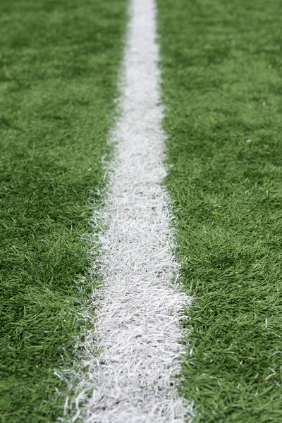 Linha de jarda de campo de futebol americano — Fotografia de Stock