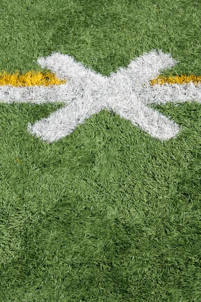 American Football Field Kick Off Marker — Stock Photo, Image
