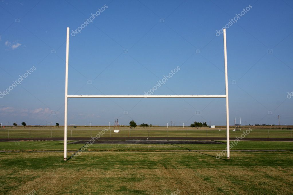Football Field Goal Posts — Stock Photo © 33ft #6924075