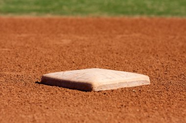 Second Base of a Baseball Field clipart